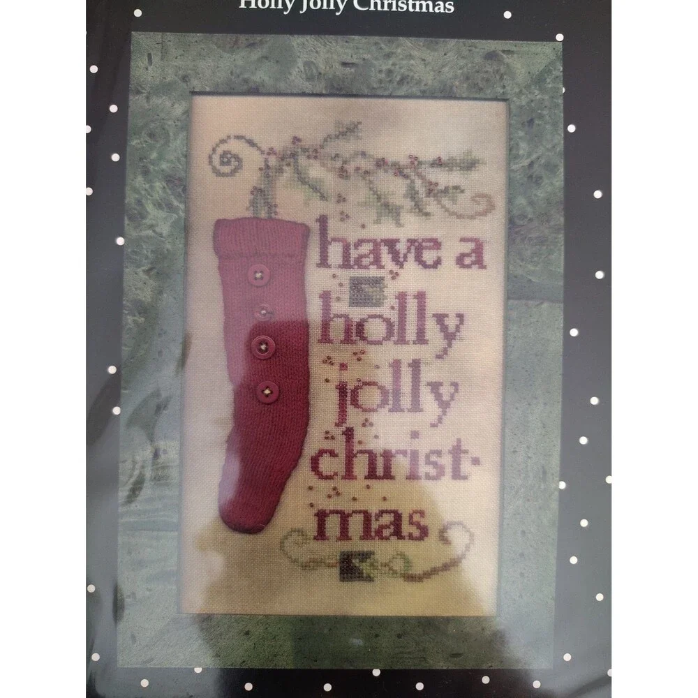 Sisters & Best Friends HOLLY JOLLY CHRISTMAS Cross Stitch Pattern Stocking SBF18